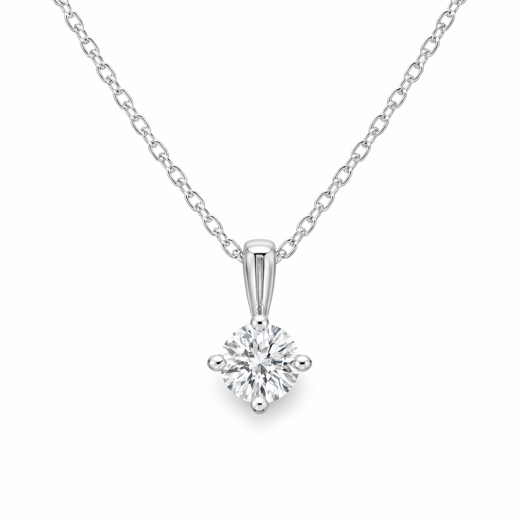 1/5CT Diamond Solitaire Pendant Harris Jeweler Troy, OH