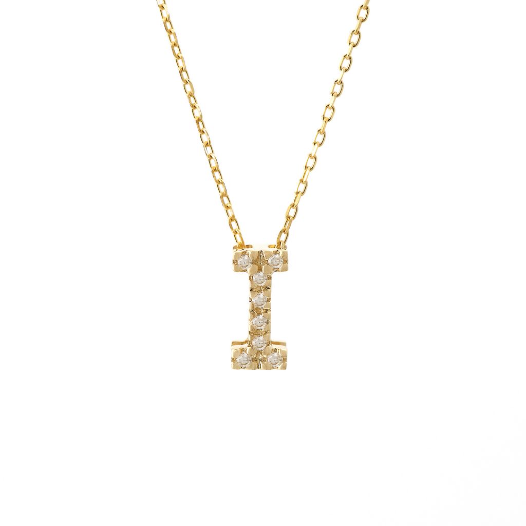 Letter "I" Diamond Initial Pendant - Available in All Initials Harris Jeweler Troy, OH