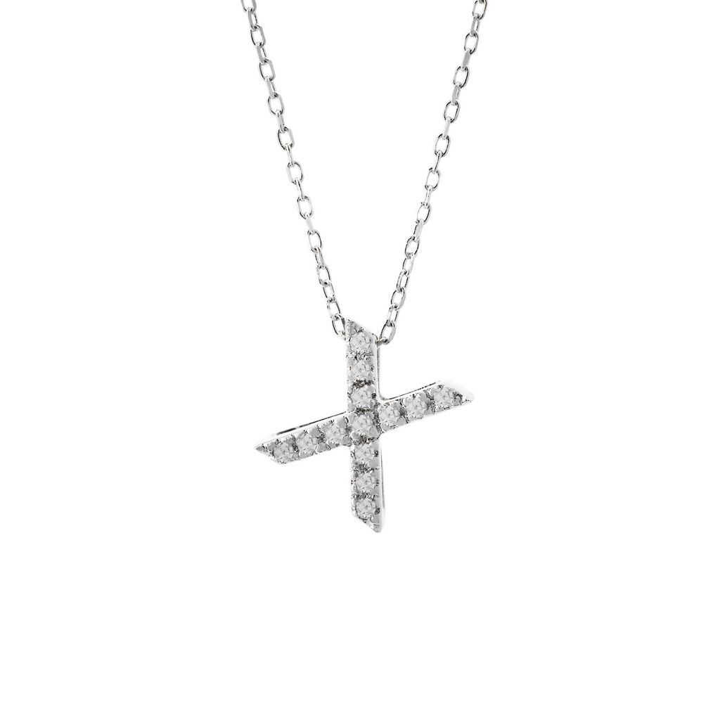 Letter "X" Diamond Initial Pendant - Available in All Initials Harris Jeweler Troy, OH