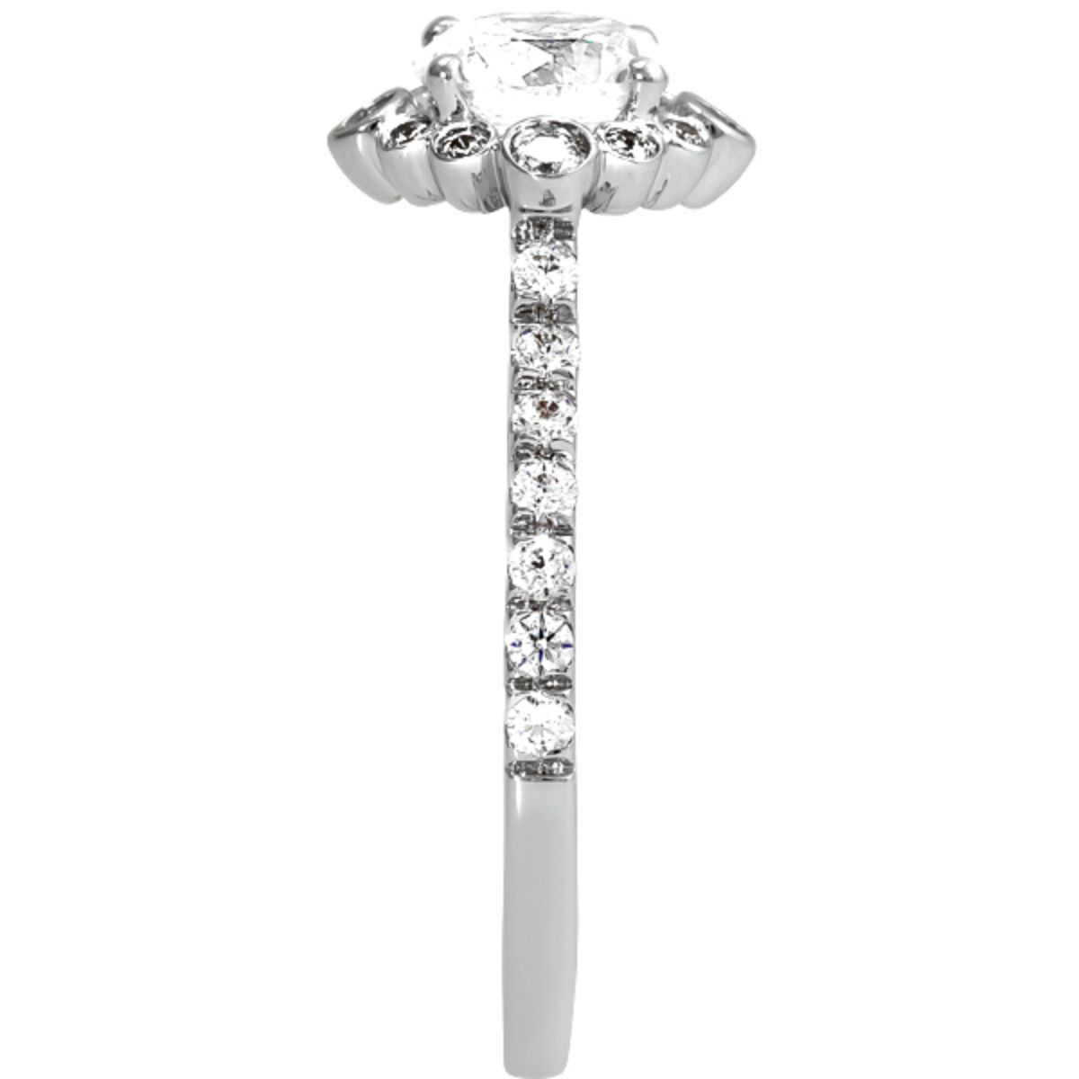 Hal-Style Round Semi-Mount Diamond Engagement Ring Image 3 Harris Jeweler Troy, OH