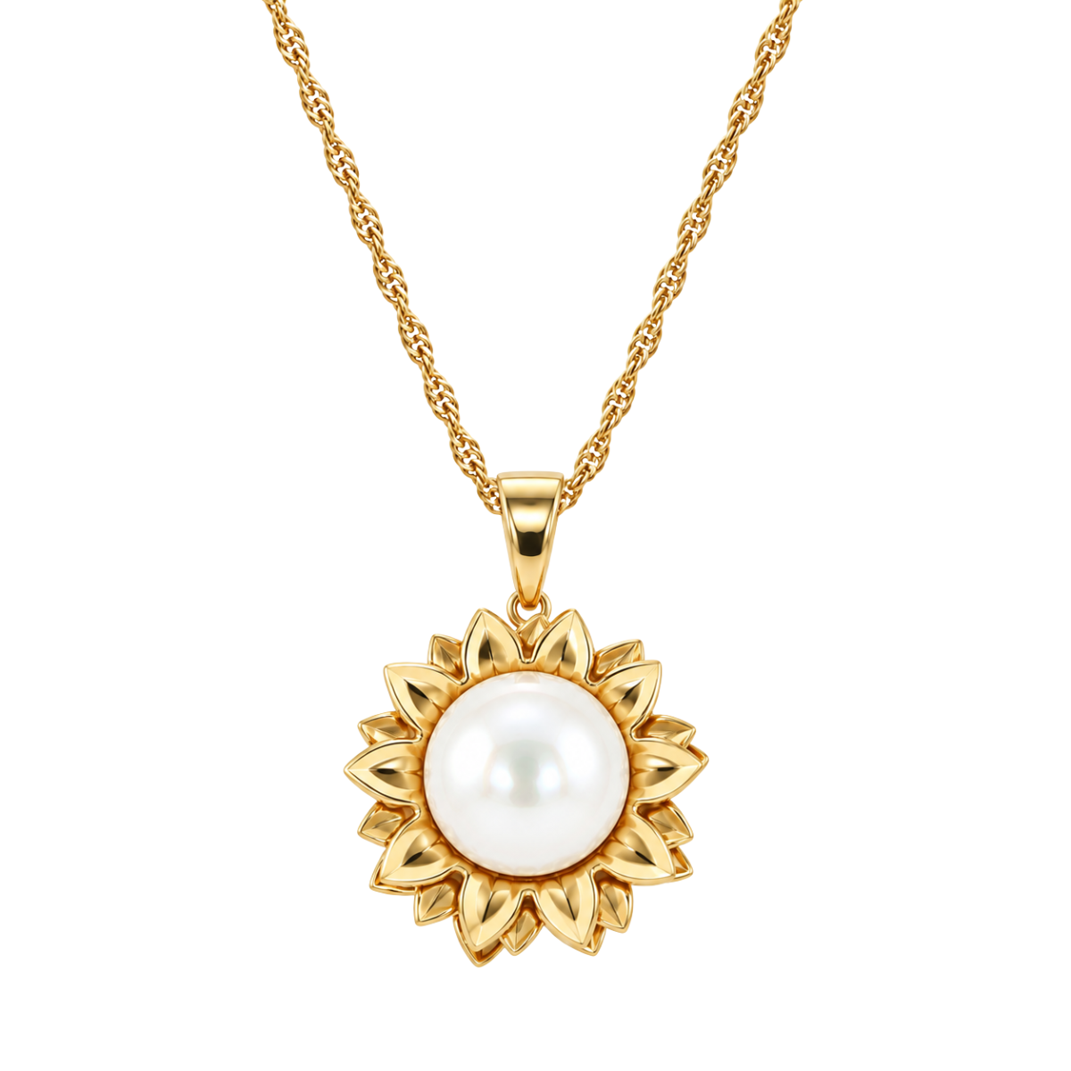 Sunflower Pearl Necklace Harris Jeweler Troy, OH
