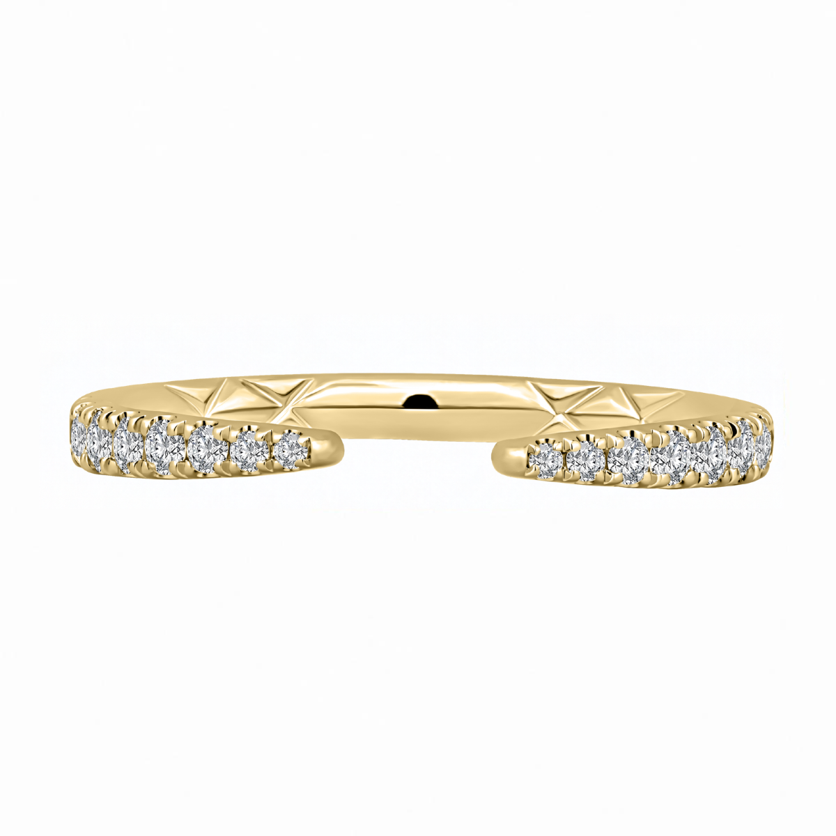A. Jaffe Quilted Diamond Wedding Band Harris Jeweler Troy, OH