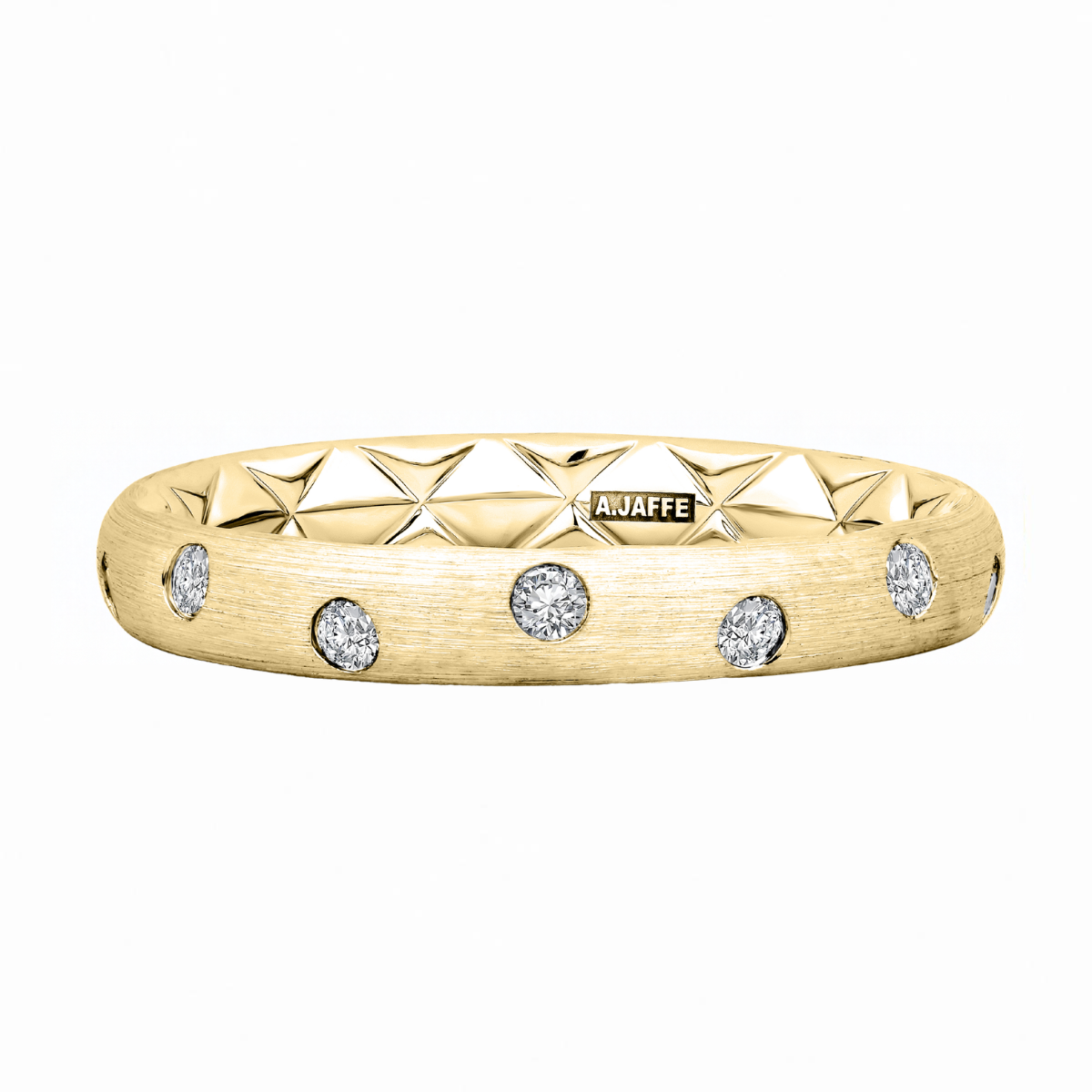 A. Jaffe Quilted Diamond Wedding Band Harris Jeweler Troy, OH