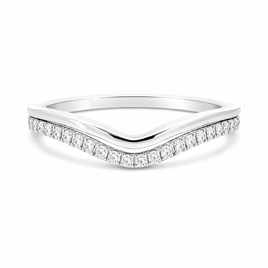 Curved Diamond Wedding Band Harris Jeweler Troy, OH