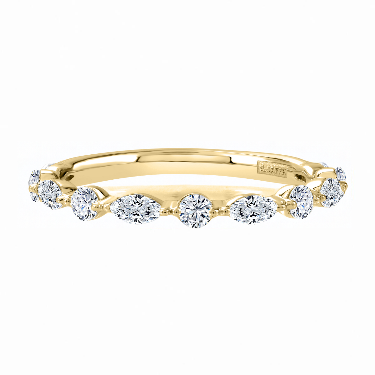 Multi-Shape Diamond Wedding Band by A.Jaffe Harris Jeweler Troy, OH