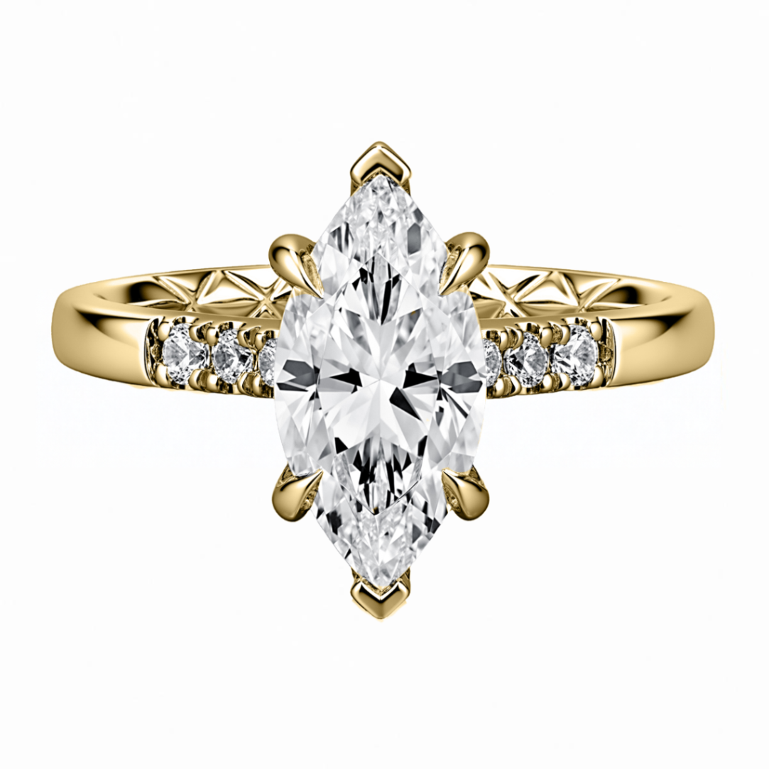 A.Jaffe  Marquise Diamond Semi-Mount Engagement Ring Harris Jeweler Troy, OH
