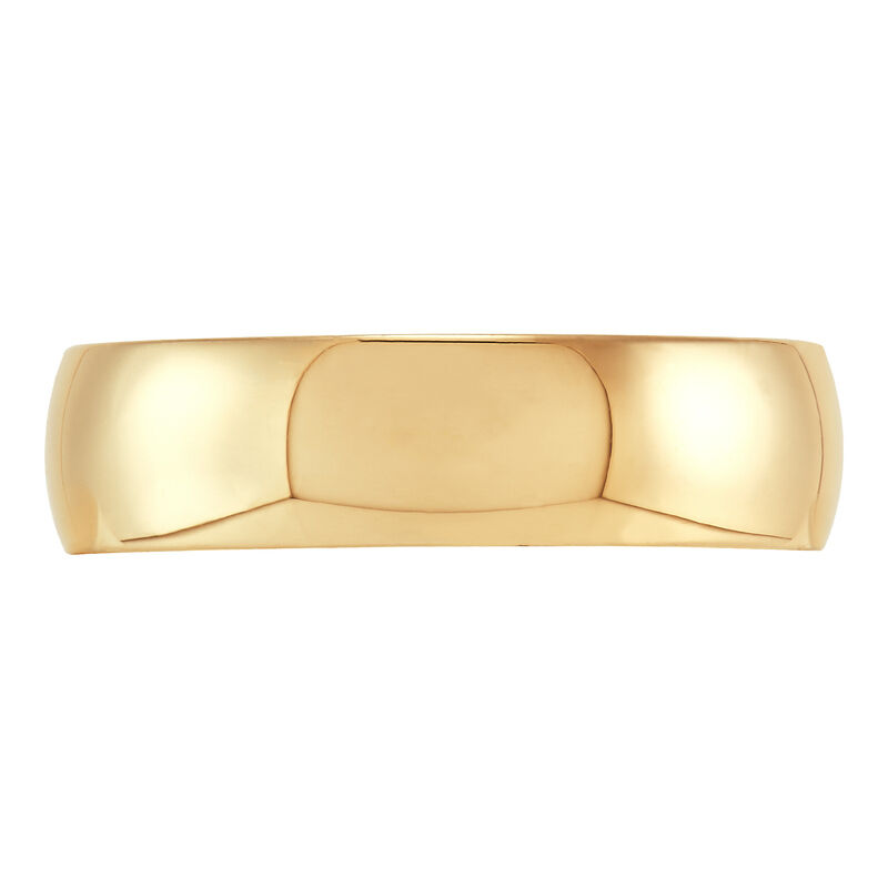 6MM Half-Round Wedding Band Harris Jeweler Troy, OH