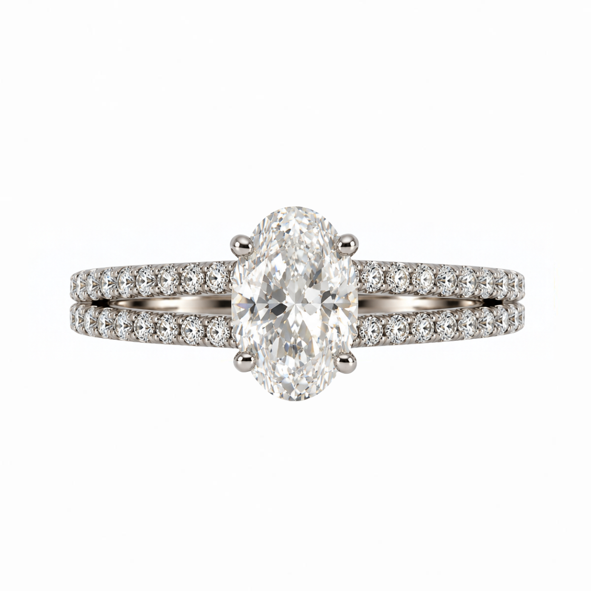A.Jaffe Oval Diamond Estate Engagement Ring - Propose Tonight! Harris Jeweler Troy, OH