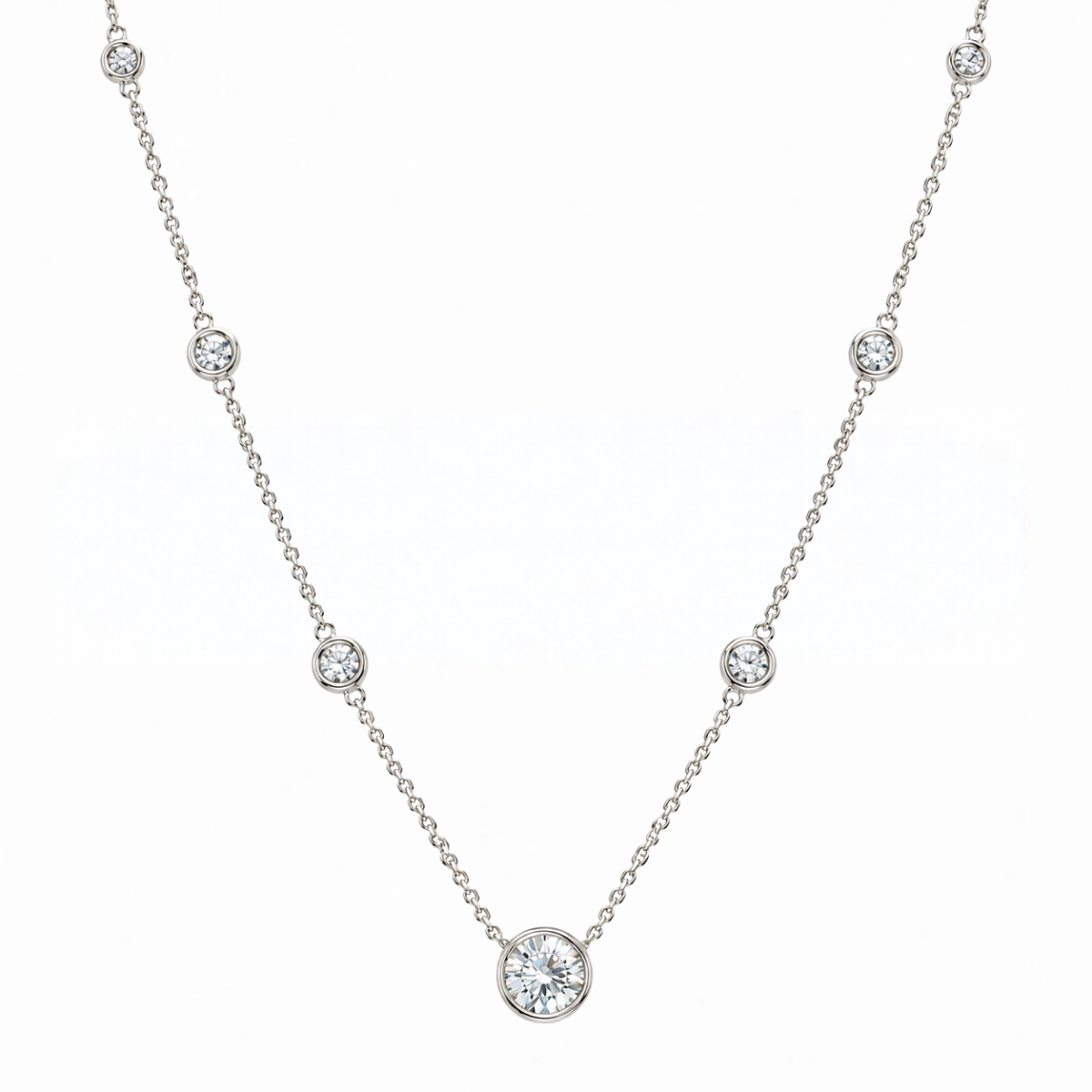 3/4CT Diamond Bezel Solitaire Diamonds-By-The-Inch Pendant Harris Jeweler Troy, OH