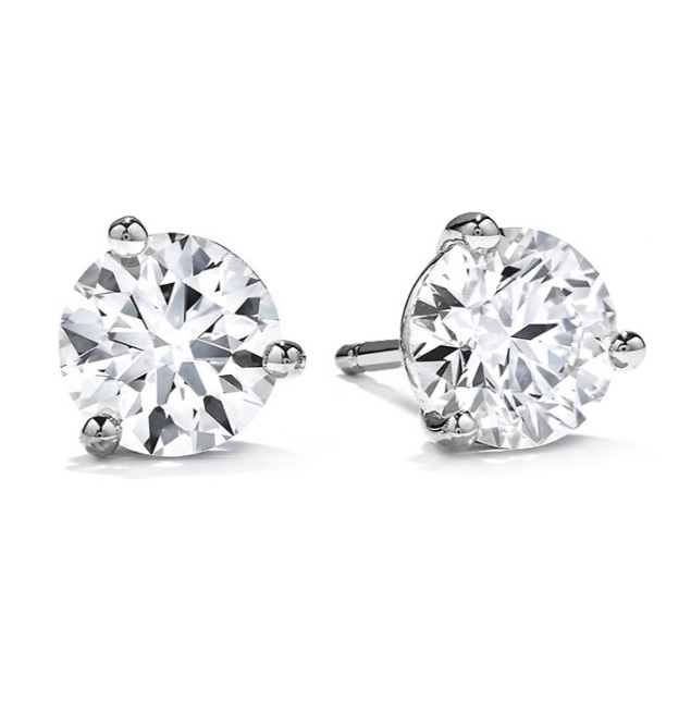 Hearts on Fire .78CTW Diamond Stud Earrings Harris Jeweler Troy, OH
