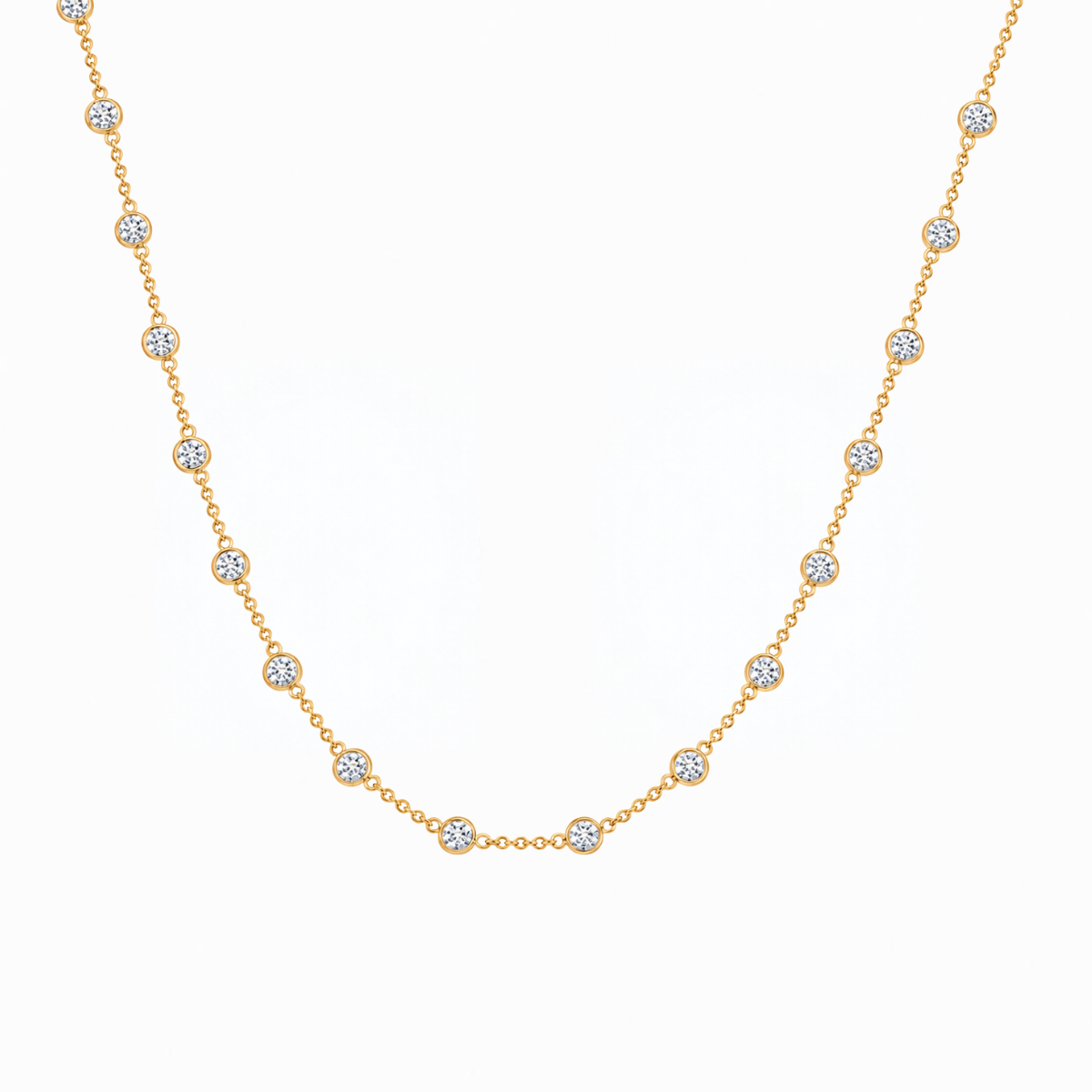 Diamond Station Necklace Harris Jeweler Troy, OH