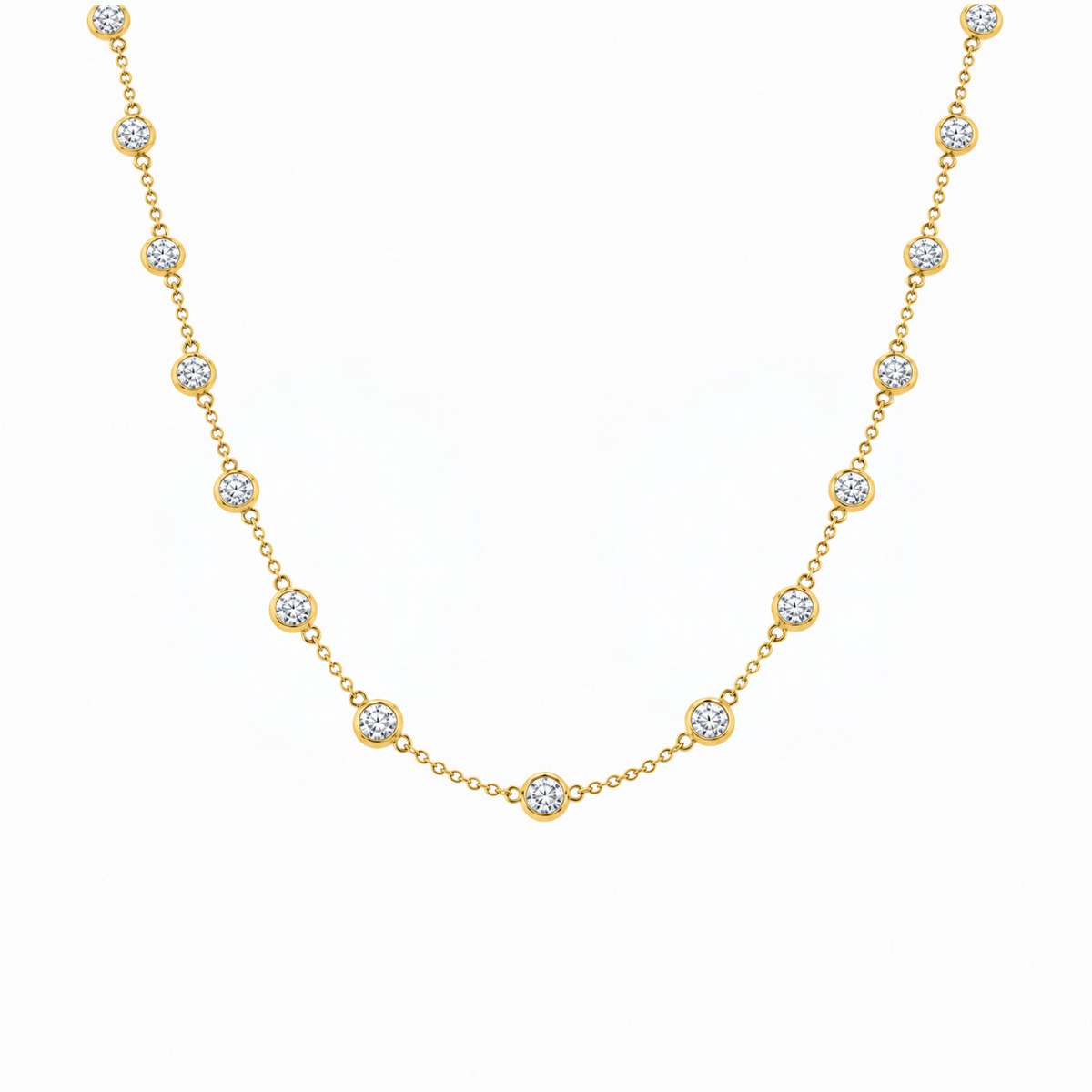 Diamond Station Necklace Harris Jeweler Troy, OH