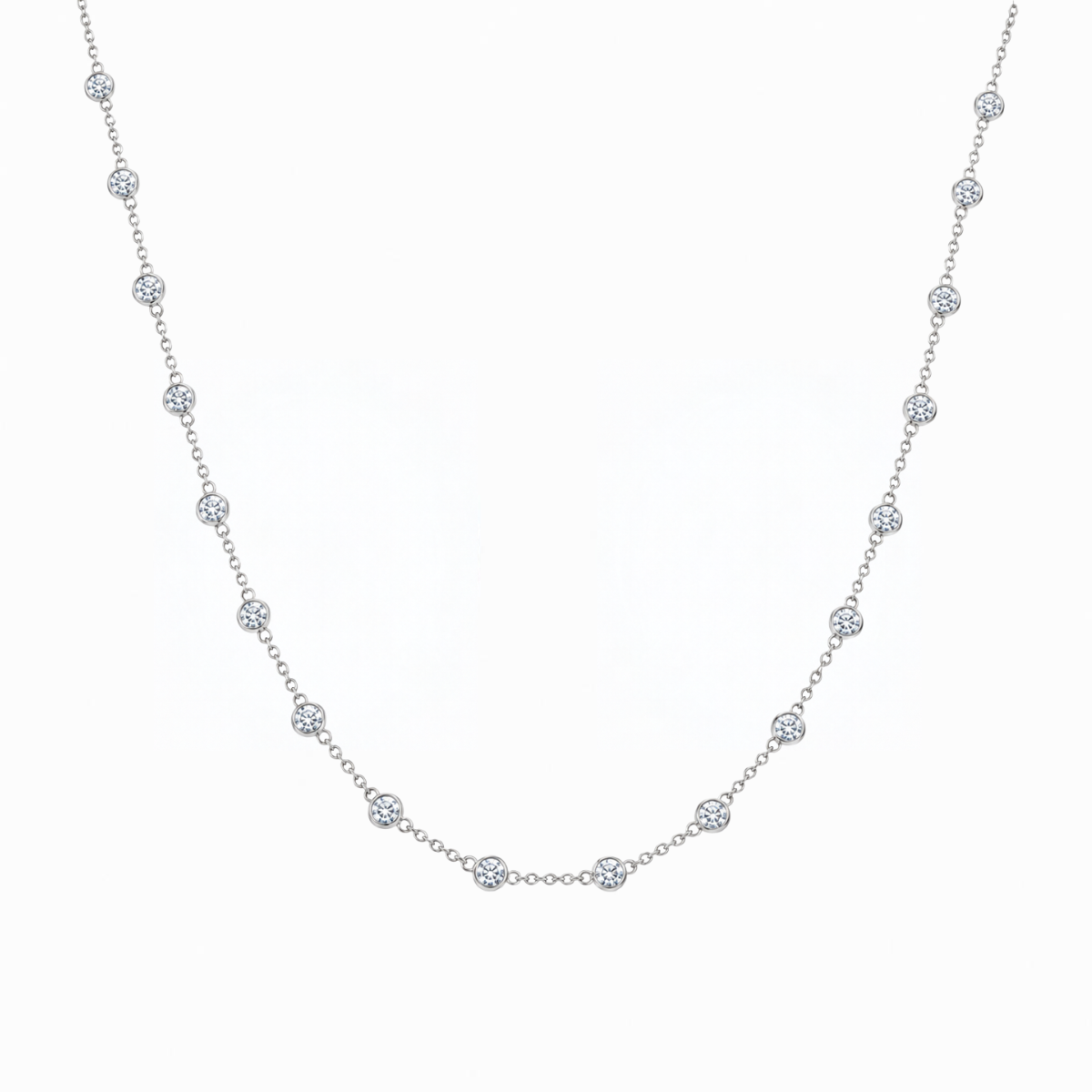 Diamond Station Necklace Harris Jeweler Troy, OH