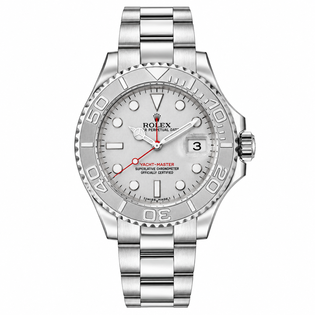 Pre-Owned Rolex Yacht-Master Platinum Dial Harris Jeweler Troy, OH