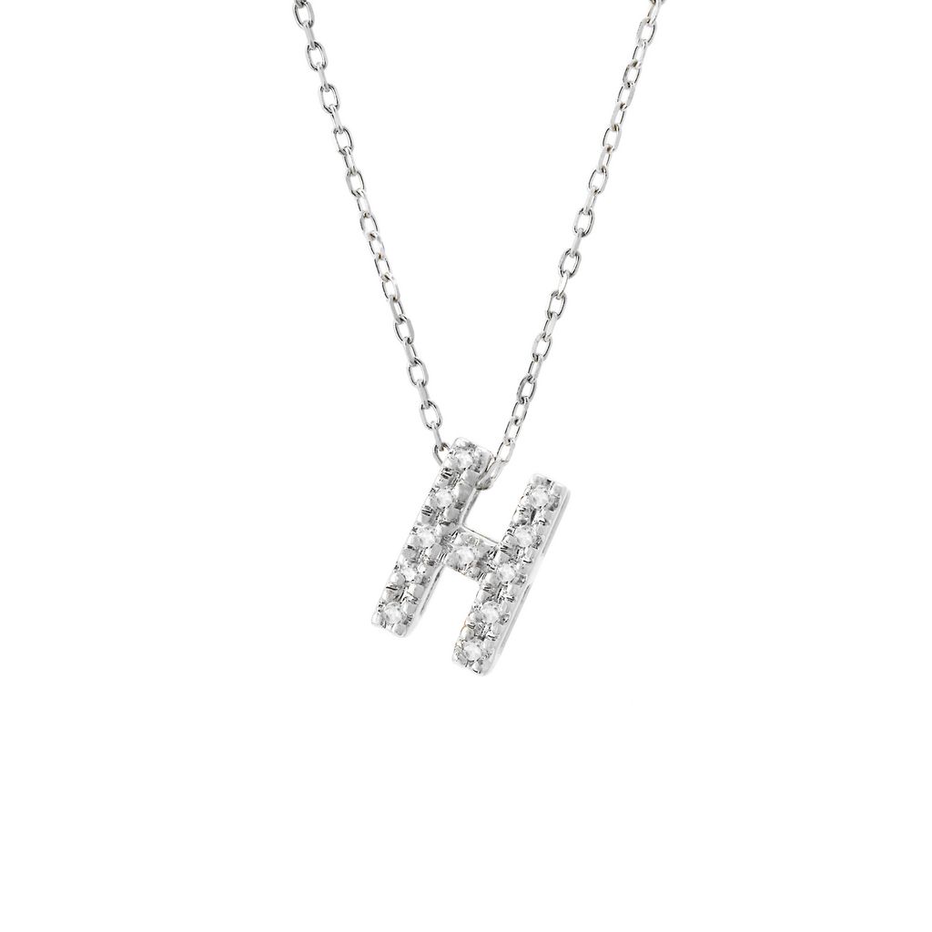 Letter "H" Diamond Initial Pendant - Available in All Initials Harris Jeweler Troy, OH