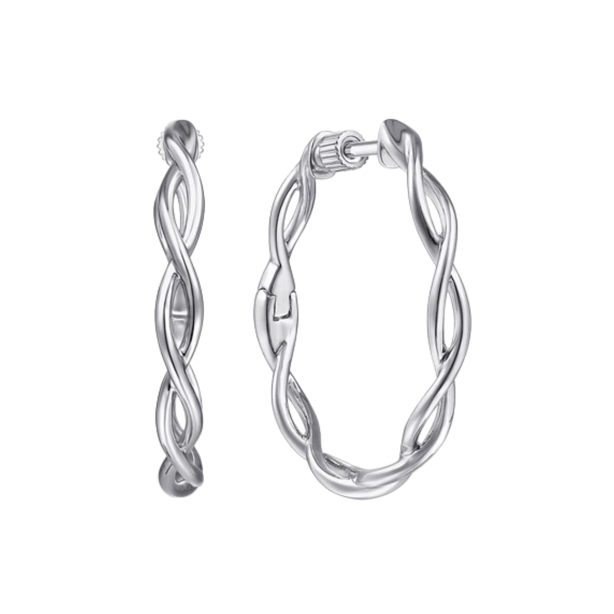 Gabriel & Co Twisted Hoop Earrings Harris Jeweler Troy, OH