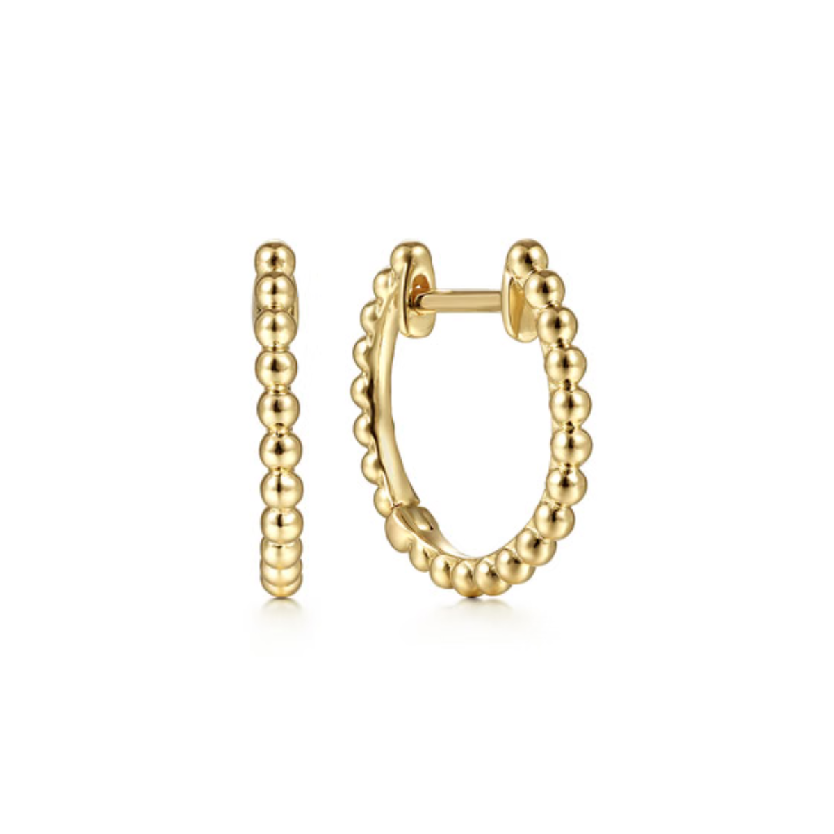 Gabriel & Co Beaded Huggie Hoops Harris Jeweler Troy, OH