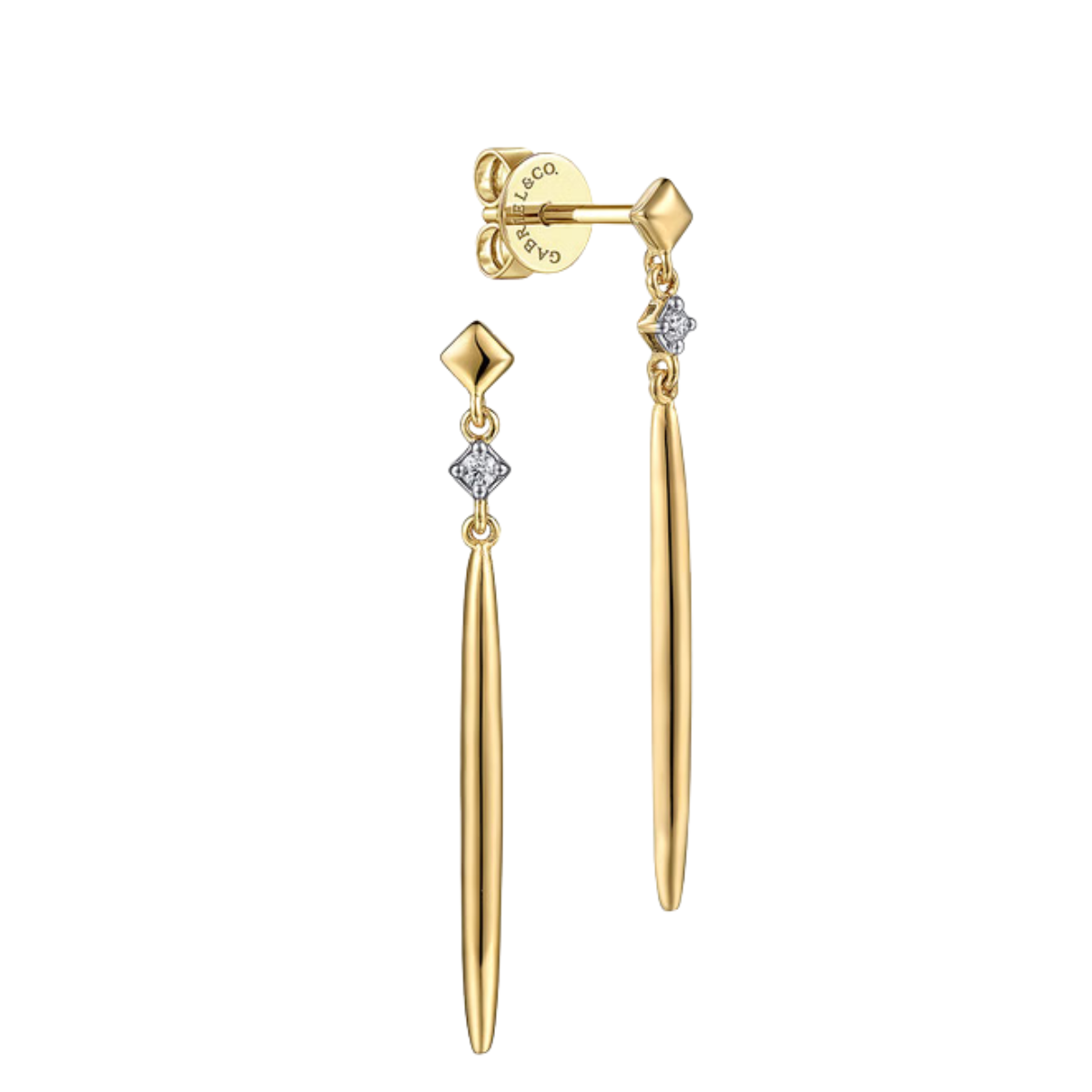 Gabriel & Co Diamond Drop Earrings Harris Jeweler Troy, OH