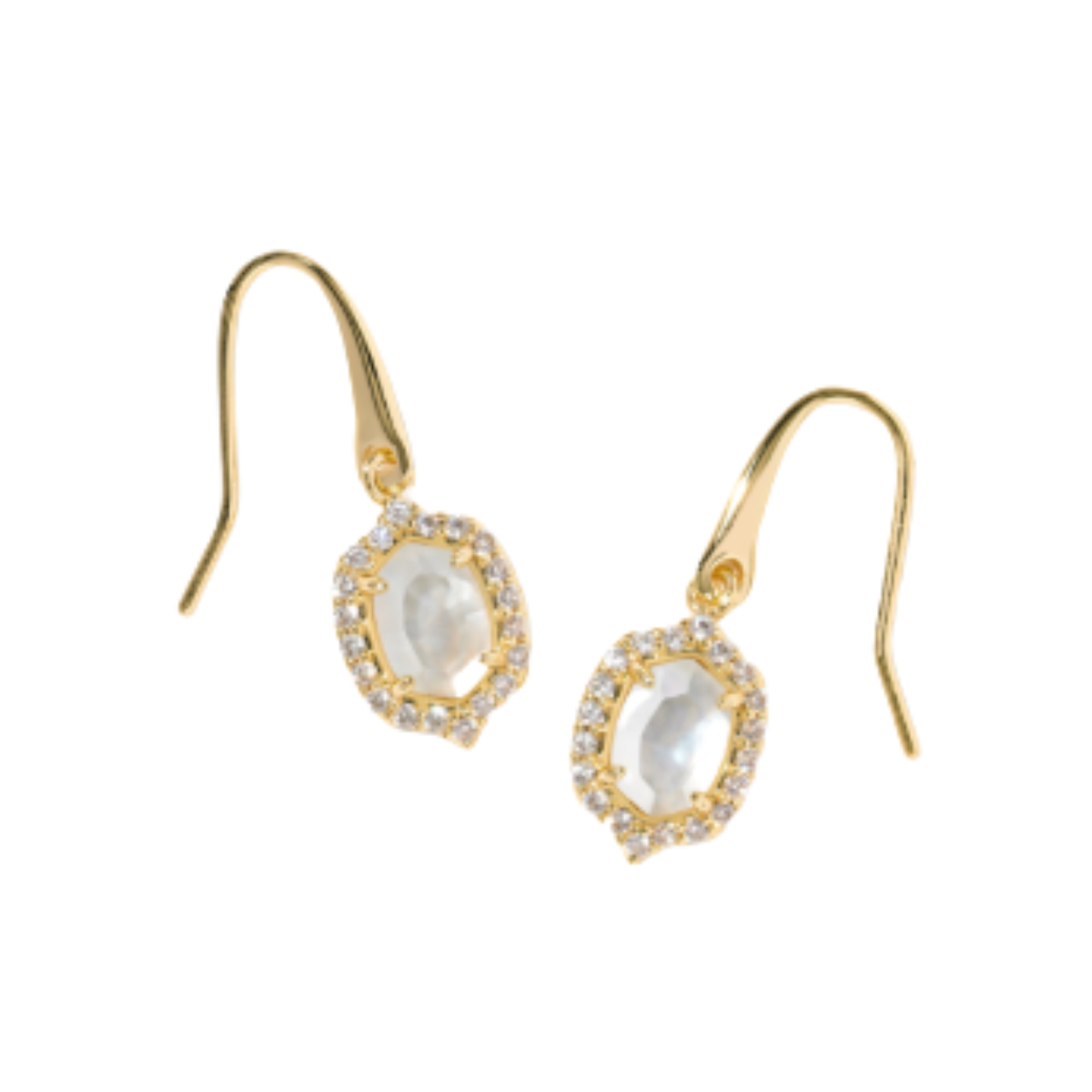 Kendra Scott Daphne Crystal Frame Drop Earrings Harris Jeweler Troy, OH