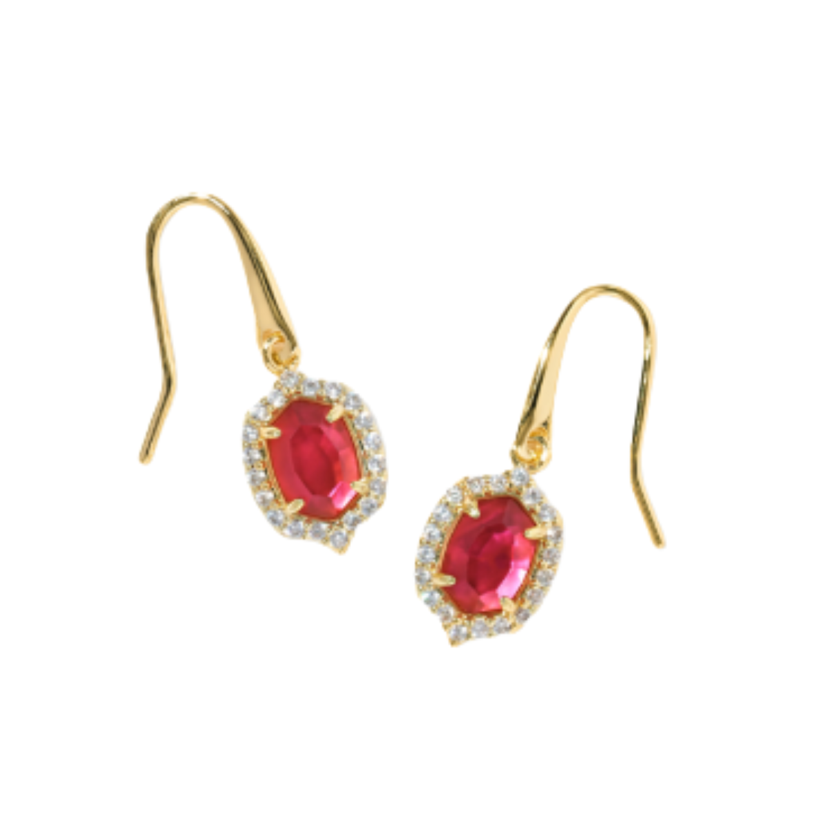 Kendra Scott Daphne Crystal Frame Drop Earrings Harris Jeweler Troy, OH