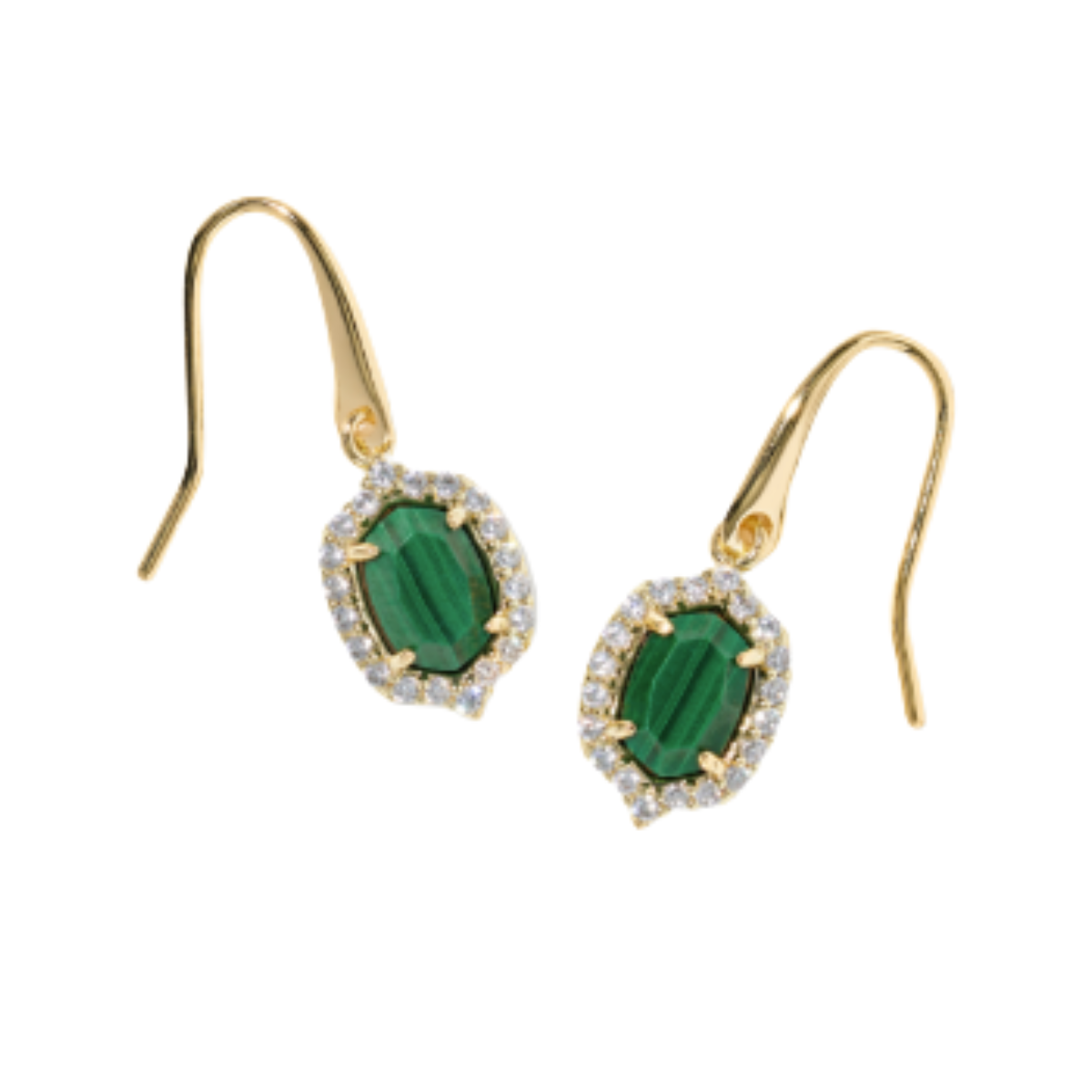 Kendra Scott Daphne Crystal Frame Drop Earrings Harris Jeweler Troy, OH