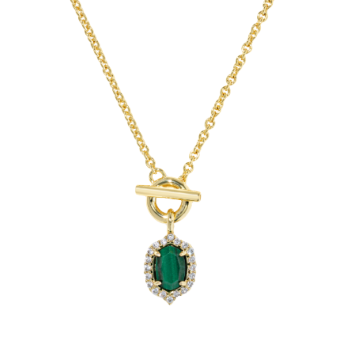 Kendra Scott Daphne Crystal Frame Toggle Necklace Harris Jeweler Troy, OH