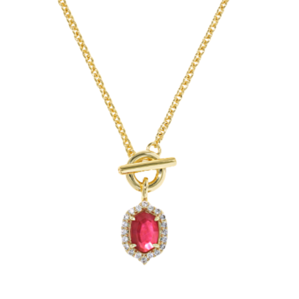 Kendra Scott Daphne Crystal Frame Toggle Necklace Harris Jeweler Troy, OH