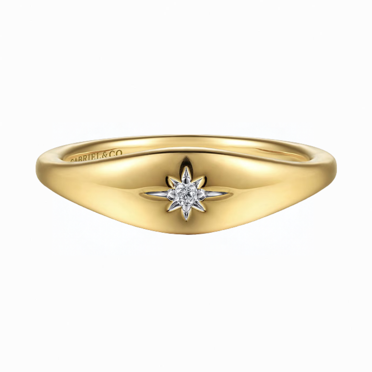 Gabriel & Co Diamond Signet Ring Harris Jeweler Troy, OH