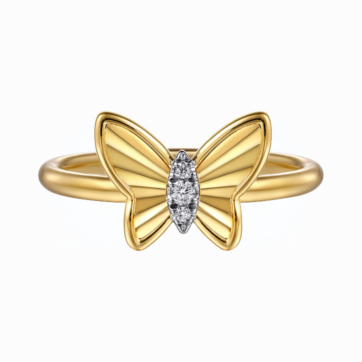 Gabriel & Co Diamond Butterfly Ring Harris Jeweler Troy, OH