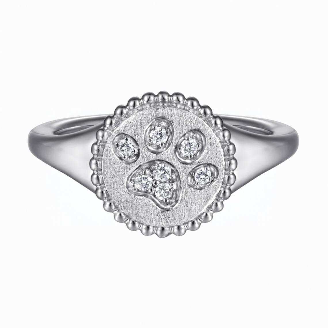 Gabriel & Co Diamond Paw Print Ring Harris Jeweler Troy, OH