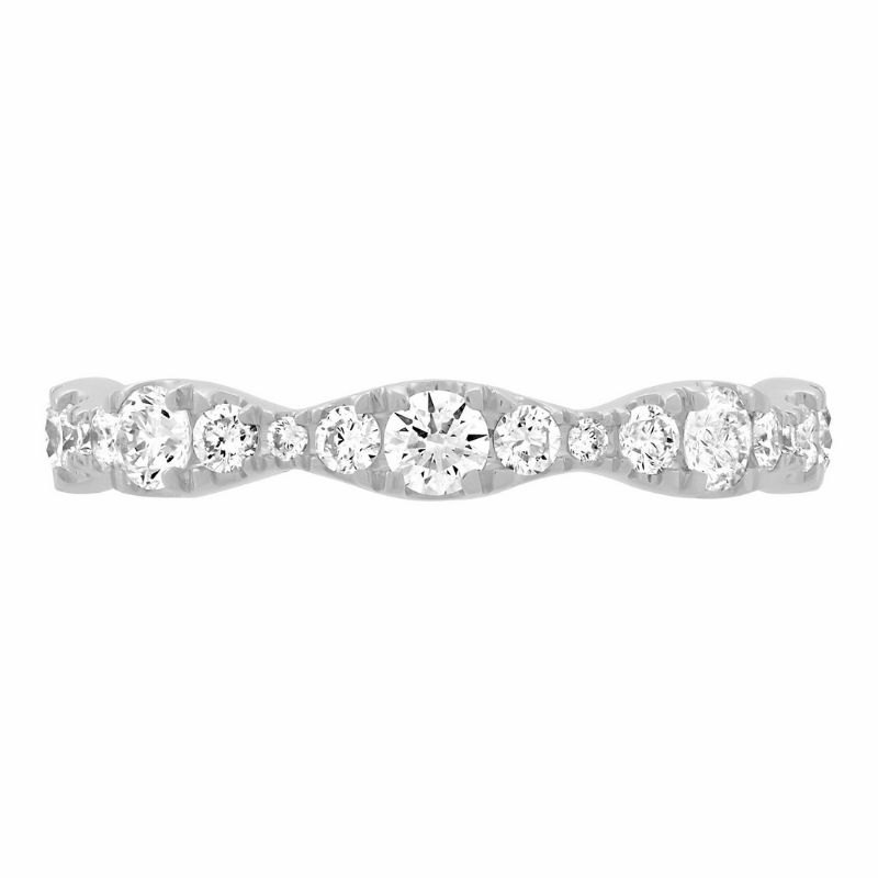 Scalloped Style Lab-Grown Diamond Wedding Band Harris Jeweler Troy, OH