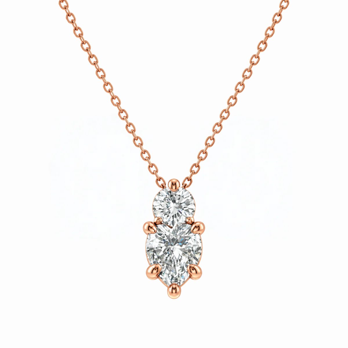 Heart Diamond Pendant in Rose Gold Harris Jeweler Troy, OH