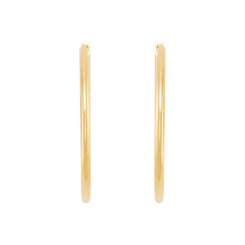 35MM Gold Hoop Earrings Harris Jeweler Troy, OH
