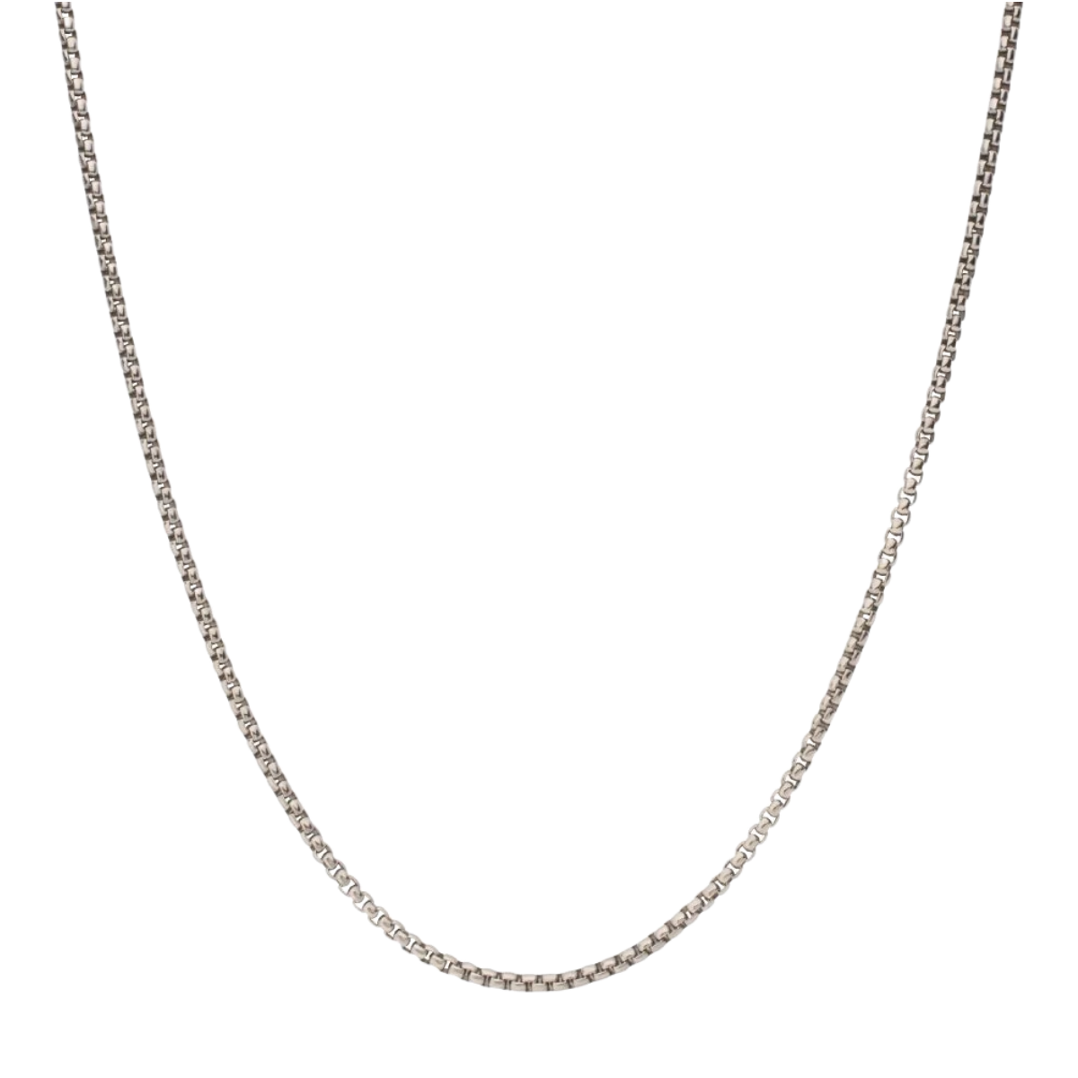 24" Titanium Box Chain Necklace Harris Jeweler Troy, OH
