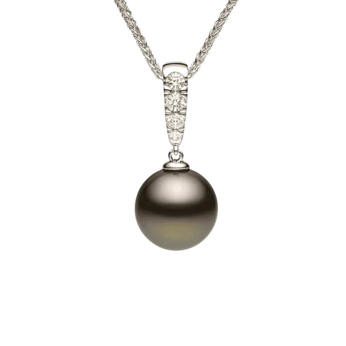 Tahitian Pearl and Diamond Necklace Harris Jeweler Troy, OH