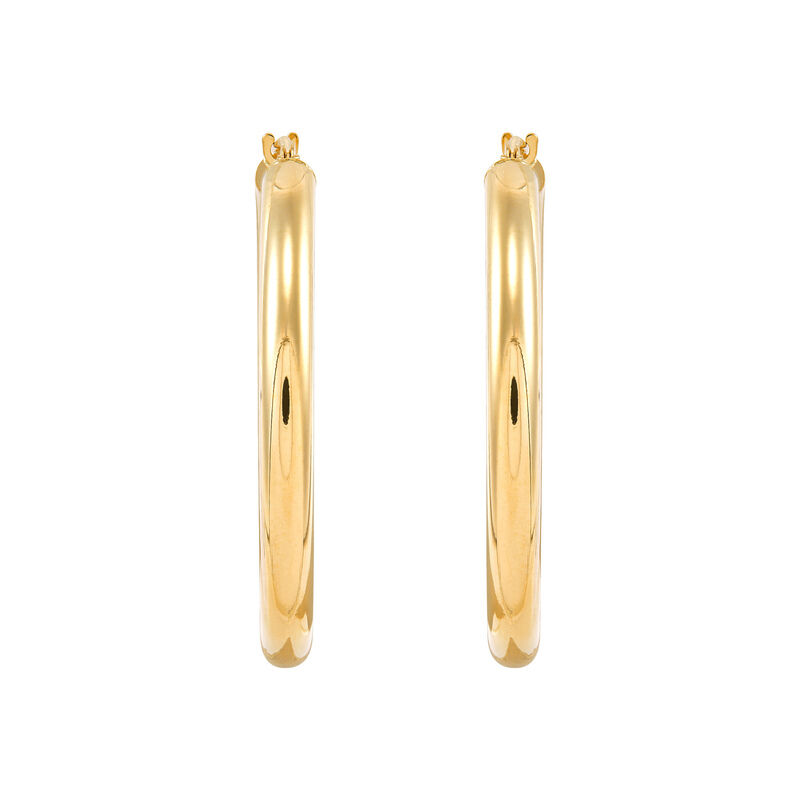 30MM Gold Hoop Earrings Harris Jeweler Troy, OH