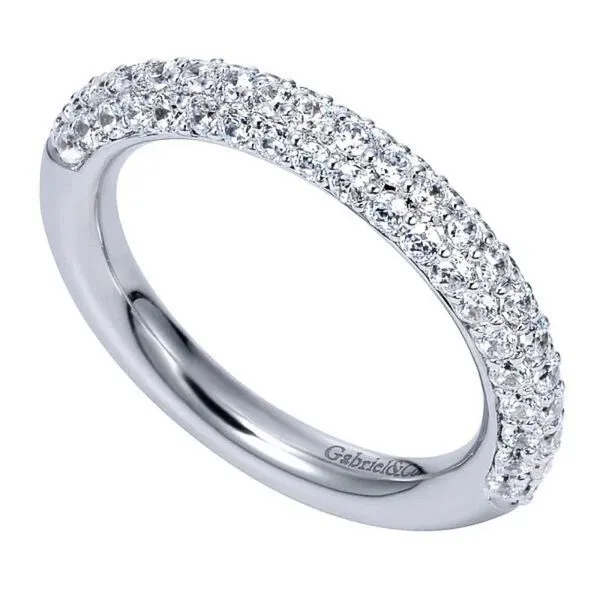 Pave Diamond Wedding Band Image 3 Harris Jeweler Troy, OH