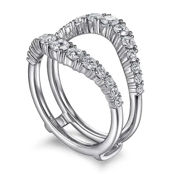 Chevron Diamond Wedding Band Enhancer Image 3 Harris Jeweler Troy, OH