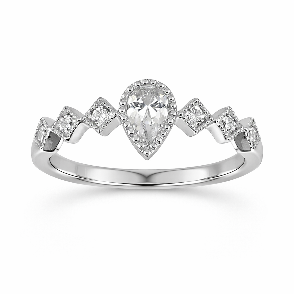 ASB 14K White Gold Diamond Women's Wedding Band Harris Jeweler Troy, OH