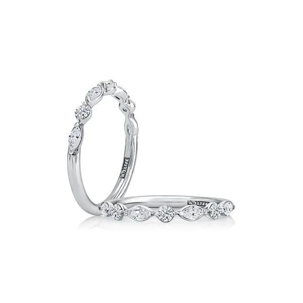 Multi-Shape Diamond Wedding Band by A.Jaffe Harris Jeweler Troy, OH
