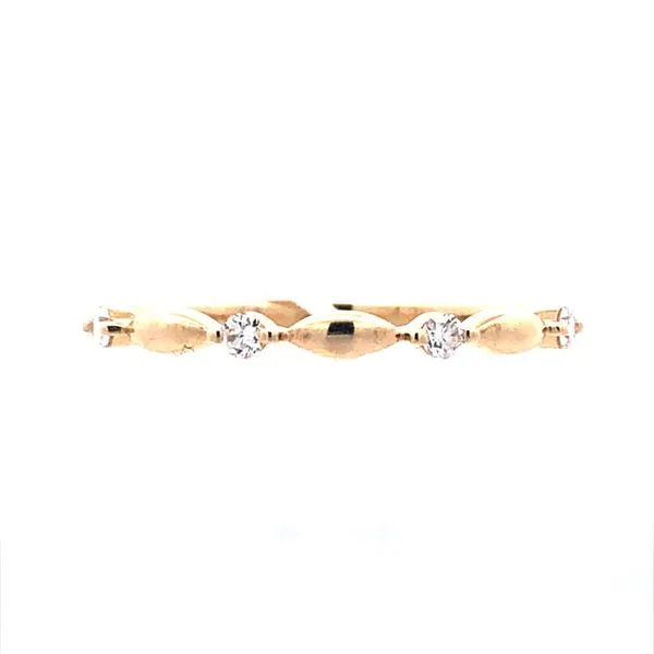 Scattered Diamond Wedding Band Harris Jeweler Troy, OH