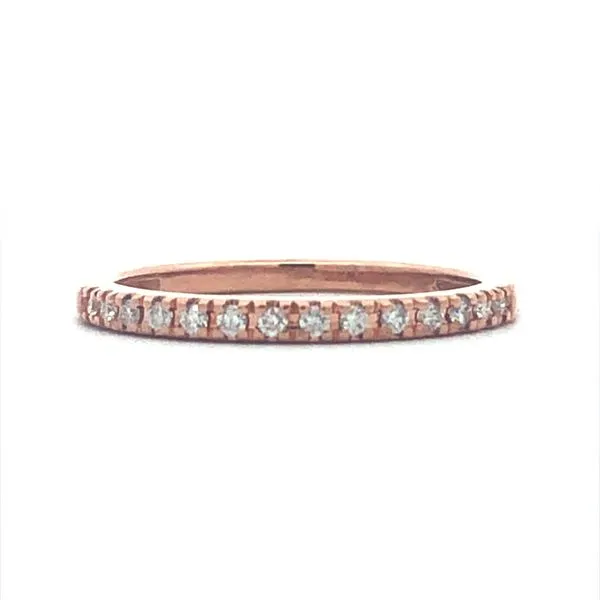Rose Gold Diamond Wedding Band Harris Jeweler Troy, OH