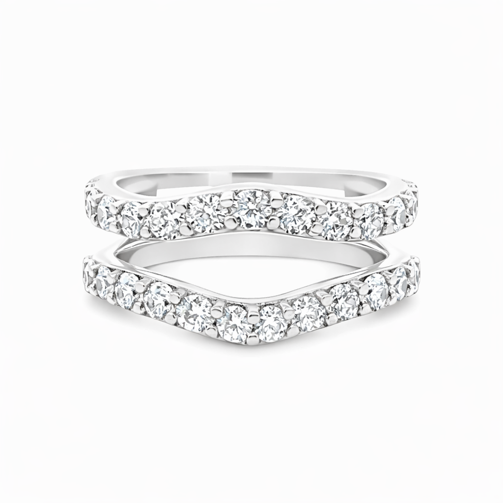 ASB 14K White Gold Diamond Women's Wedding Band Harris Jeweler Troy, OH