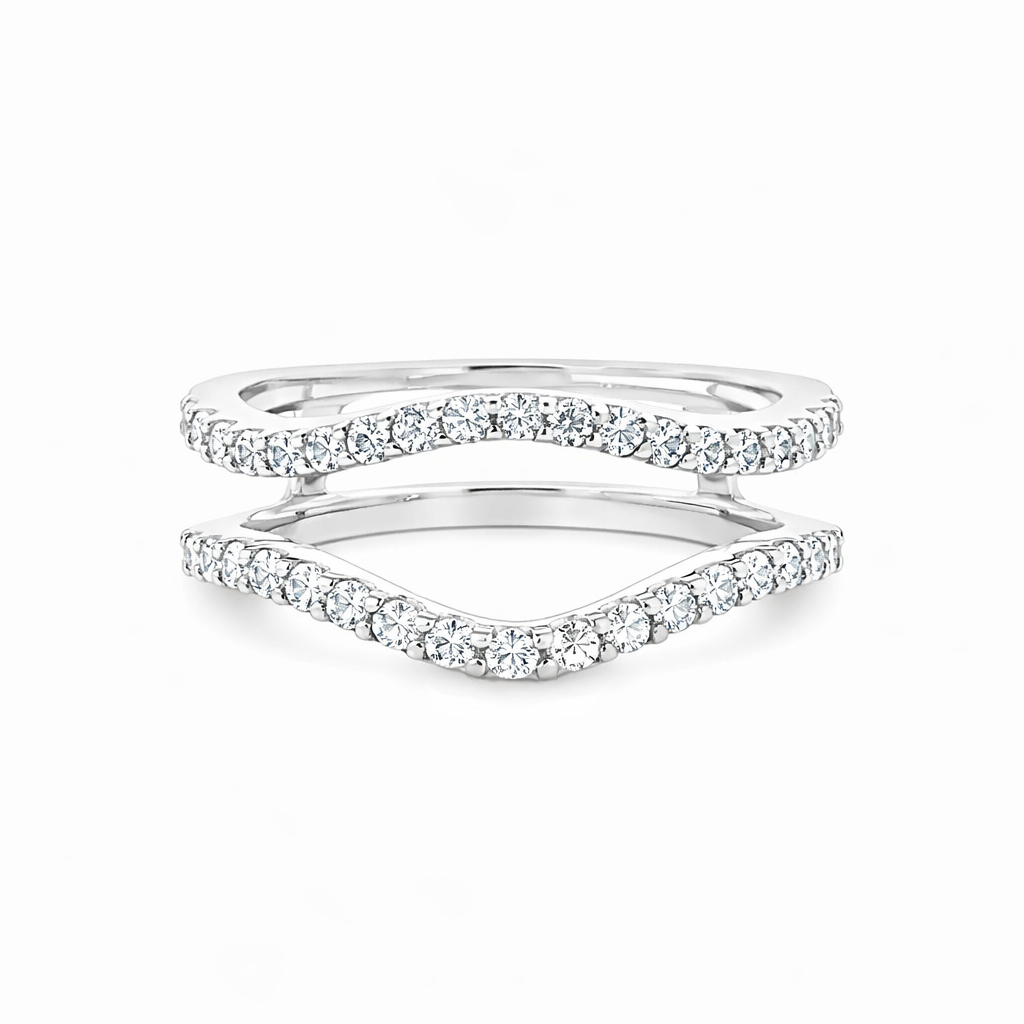 ASB 14K White Gold Diamond Women's Wedding Band Harris Jeweler Troy, OH