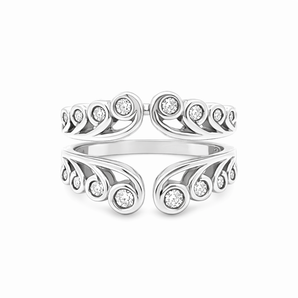 ASB 14K White Gold Diamond Women's Wedding Band Harris Jeweler Troy, OH