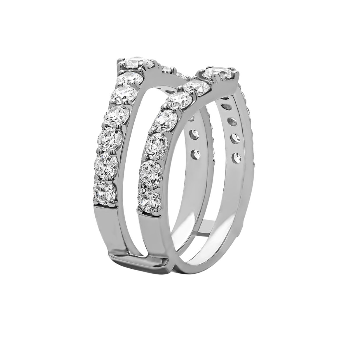 Diamond Wedding Ring Guard Image 2 Harris Jeweler Troy, OH