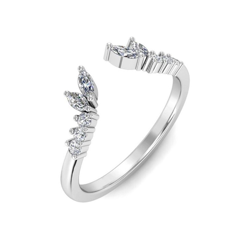 Diamond Contour Wedding Band Image 2 Harris Jeweler Troy, OH