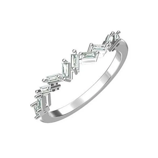 Beguette Cut Diamond Engagement Ring Image 2 Harris Jeweler Troy, OH