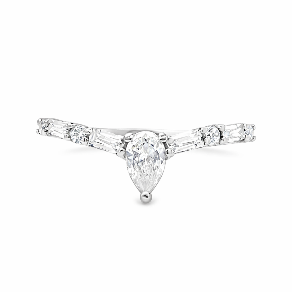 ASB 14K White Gold Diamond Women's Wedding Band Harris Jeweler Troy, OH