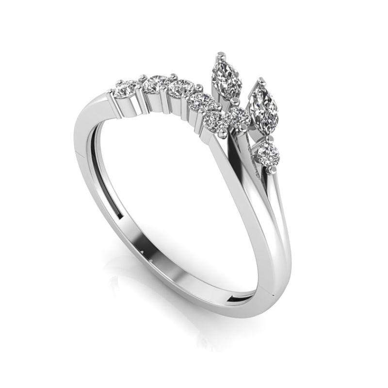 Contour Diamond Wedding Band Image 2 Harris Jeweler Troy, OH
